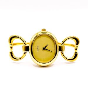 ❌SOLD❌ Gucci 1600 Swiss Made Gold Plated 6 Jewels Women’s Watch - New Battery
